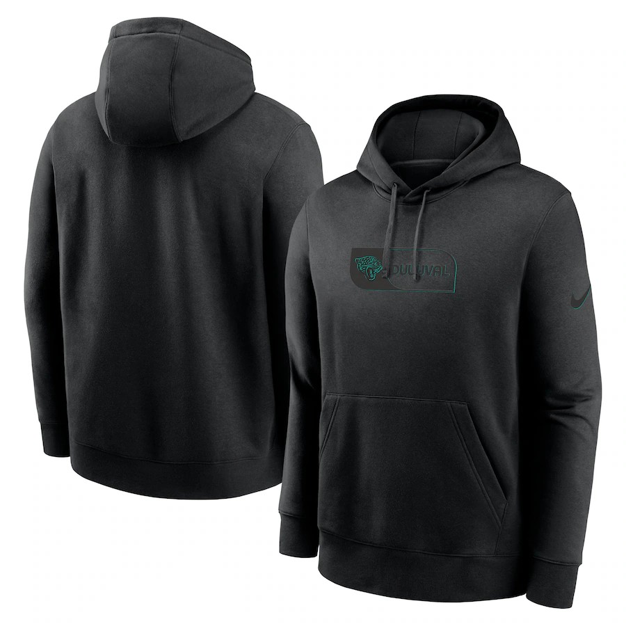 Men jacksonville jaguars black style #4 2024 NFL hoodie